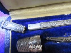 Antique Solid Silver Sewing Kit