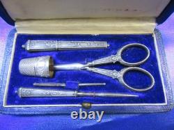 Antique Solid Silver Sewing Kit