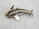 Antique Solid Silver Signed Georg Jensen Sterling Brooch Denmark