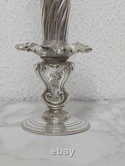 Antique Solid Silver Single-Flower Vase by DR Doutre Roussel Claude 1895