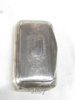 Antique Solid Silver Snuff Box