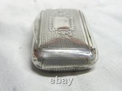 Antique Solid Silver Snuff Box