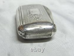 Antique Solid Silver Snuff Box