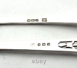 Antique Solid Silver Spoon and Fork Presentation Set in a Fitted Case