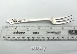 Antique Solid Silver Spoon and Fork Presentation Set in a Fitted Case