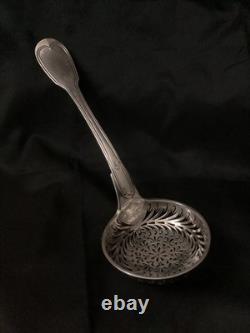 Antique Solid Silver Sprinkling Spoon