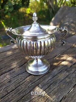 Antique Solid Silver Sugar Bowl 134 g