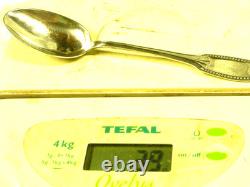 Antique Solid Silver Table Spoon, Minerva, Jacques Spoon Silver
