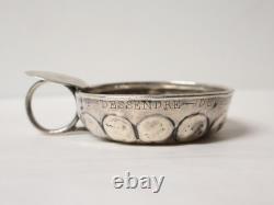 Antique Solid Silver Tastevin, Dessendre-Duvernois, 18th–19th Century