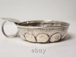 Antique Solid Silver Tastevin, Dessendre-Duvernois, 18th–19th Century