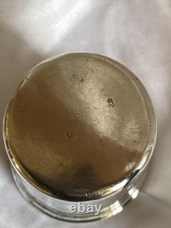 Antique Solid Silver Timbale, 19th Century, Monogrammed