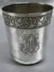 Antique Solid Silver Timbale Minerva Cup Curon Glass 62.30 G