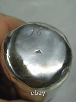 Antique Solid Silver Timbale Minerva Cup Curon Glass 62.30 g