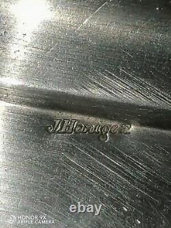 Antique Solid Silver Tray 'JHeniger' with 1920 Stamp, Weighs 303 grams