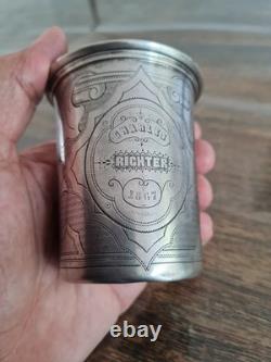 Antique Solid Silver Tumbler, 19th Century, 13 DK Hallmark, 1867