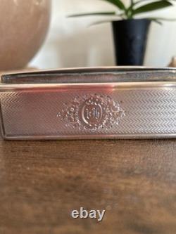 Antique Solid Silver & Vermeil Box, Silversmith Antoine GRICOURT, 19th Century, 50g