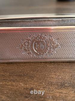 Antique Solid Silver & Vermeil Box, Silversmith Antoine GRICOURT, 19th Century, 50g