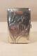 Antique Solid Silver Vermeil Cigarette Case With Lilies Art Nouveau 1900