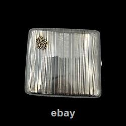 Antique Solid Silver and Gold Cigarette Case