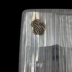 Antique Solid Silver and Gold Cigarette Case