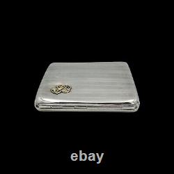 Antique Solid Silver and Gold Cigarette Case