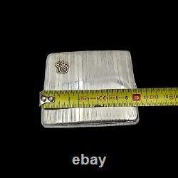 Antique Solid Silver and Gold Cigarette Case