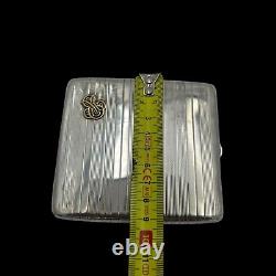 Antique Solid Silver and Gold Cigarette Case