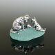 Antique Solid Sterling Silver Miniature Cat Kitten Figurine Display Subject