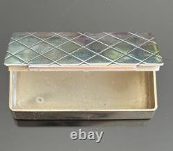 Antique Sterling Silver Matchbox, 46g, Swedish, Sweden