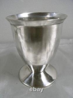 Antique Sterling Silver Stemmed Beaker/Tumbler, Minerva Hallmark, Silversmith, Silver Glass