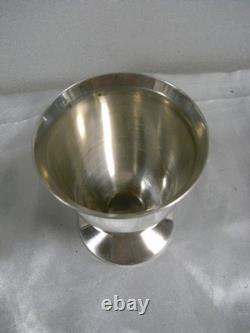Antique Sterling Silver Stemmed Beaker/Tumbler, Minerva Hallmark, Silversmith, Silver Glass