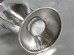 Antique Sterling Silver Stemmed Beaker/Tumbler, Minerva Hallmark, Silversmith, Silver Glass