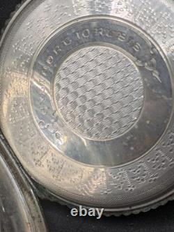 Antique Swiss Pocket Watch Solid Silver Needs Servicing