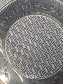 Antique Swiss Pocket Watch Solid Silver Needs Servicing