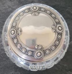 Antique Toilet Set in Crystal and Solid Silver. Baccarat, St Louis