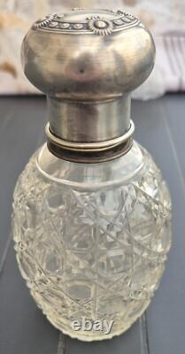 Antique Toilet Set in Crystal and Solid Silver. Baccarat, St Louis