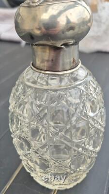 Antique Toilet Set in Crystal and Solid Silver. Baccarat, St Louis