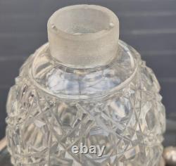 Antique Toilet Set in Crystal and Solid Silver. Baccarat, St Louis