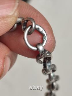 Antique Torah Yad Reading Hand in Solid Silver with Stamped Decoration 37.5g