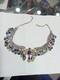 Antique Traditional Enamelled Solid Silver Necklace