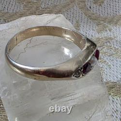 Antique Vermeil Garter Ring with Ruby, Fine Pearl & Vintage Zircons, 19th Century