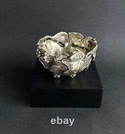 Antique Vine Bowl Sterling Silver Italy ATTILIO DE LUCA Art Nouveau