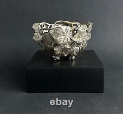 Antique Vine Bowl Sterling Silver Italy ATTILIO DE LUCA Art Nouveau