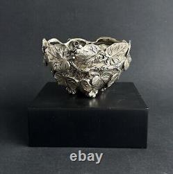 Antique Vine Bowl Sterling Silver Italy ATTILIO DE LUCA Art Nouveau