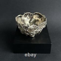 Antique Vine Bowl Sterling Silver Italy ATTILIO DE LUCA Art Nouveau