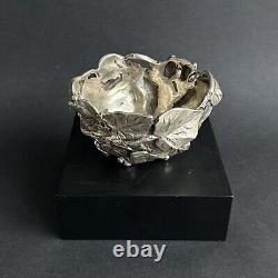 Antique Vine Bowl Sterling Silver Italy ATTILIO DE LUCA Art Nouveau