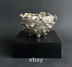 Antique Vine Bowl Sterling Silver Italy ATTILIO DE LUCA Art Nouveau