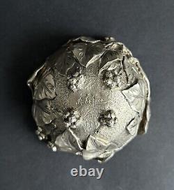 Antique Vine Bowl Sterling Silver Italy ATTILIO DE LUCA Art Nouveau