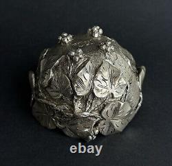 Antique Vine Bowl Sterling Silver Italy ATTILIO DE LUCA Art Nouveau