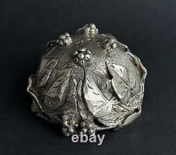 Antique Vine Bowl Sterling Silver Italy ATTILIO DE LUCA Art Nouveau